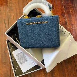 New Brandon Blackwood Mini Kendrick Trunk in Denim